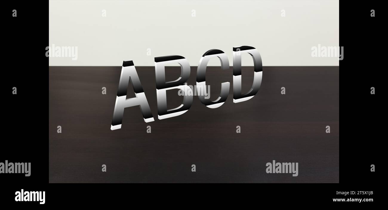3D font 