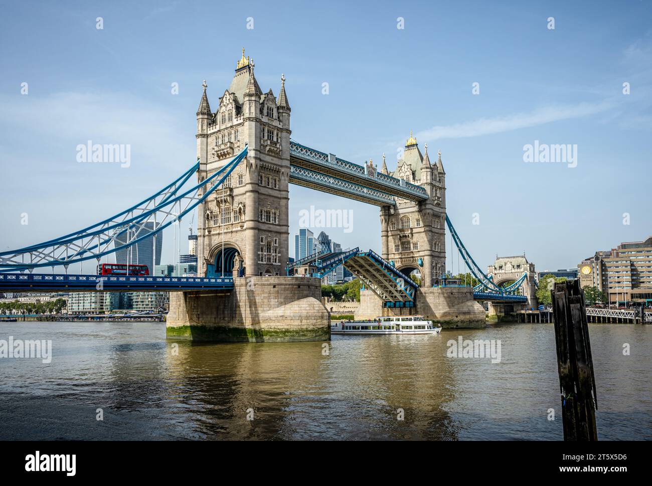 Tower Bridge and River Thames, London Stock Photo