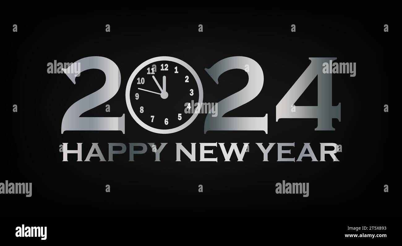 2024 Happy New Year. Celebration concept. Template for background