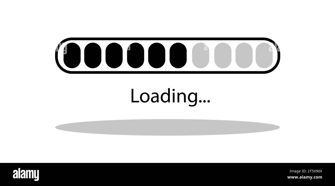 Loading line on white background Stock Vector Image & Art - Alamy