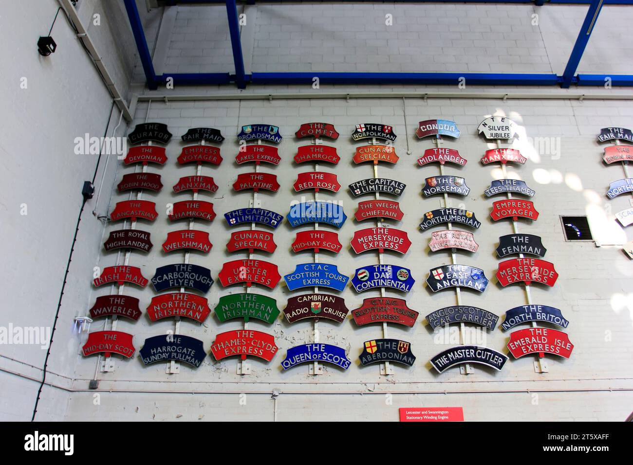 York - March 30: the British railway locomotive museum, on March 30, 2016, Yorkshire, England. Stock Photo