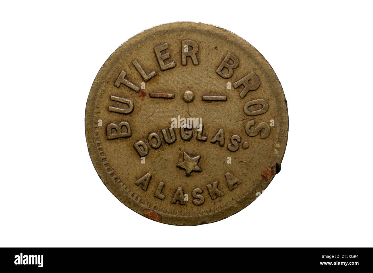 Butler bros token, Alaska Stock Photo