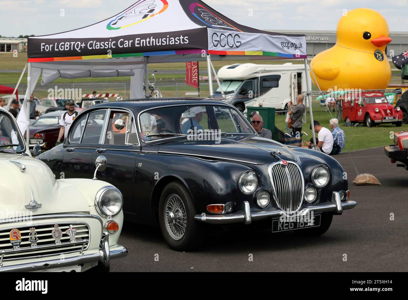 LGBTQ+ Classic Car Enthusiasts Stand at the 2023 British Motor Show, Farnborough Stock Photo Alamy