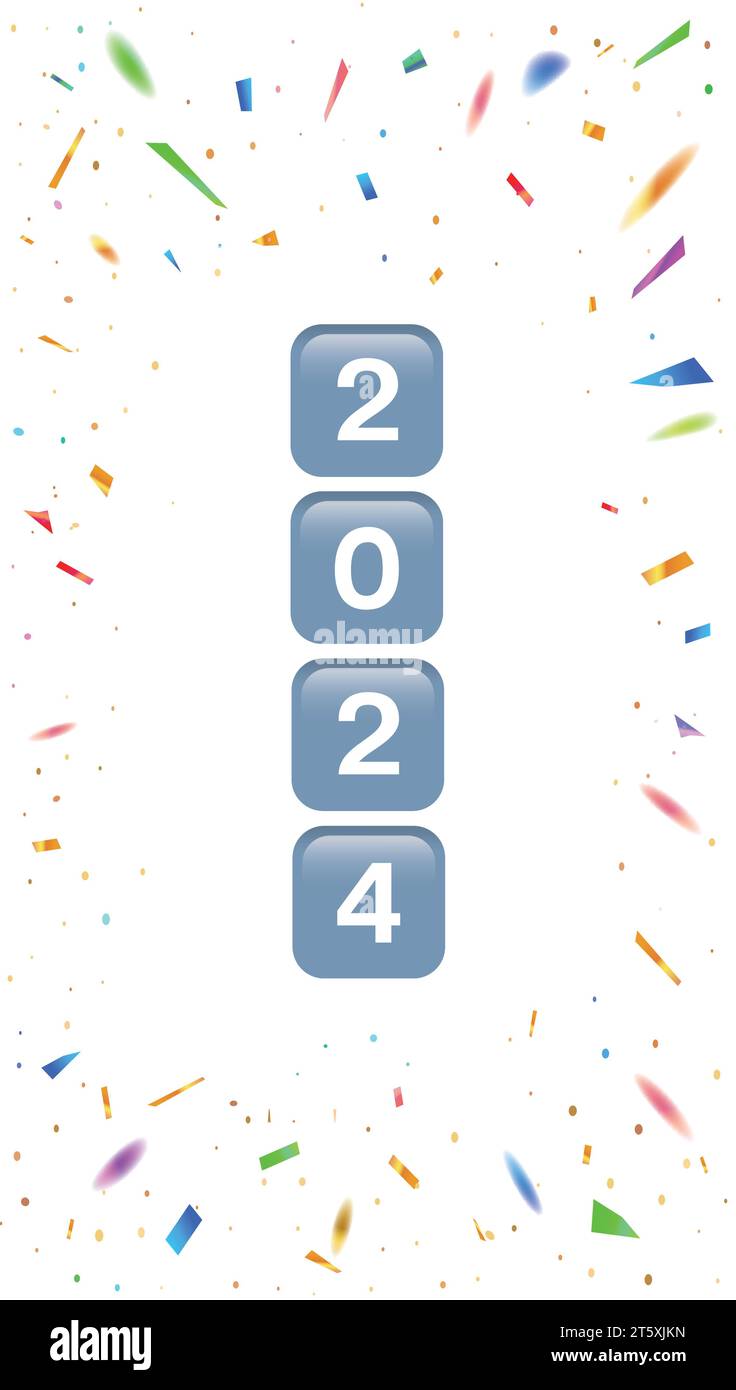 Vector white 2023 to 2024 countdown party social media story Christmas
