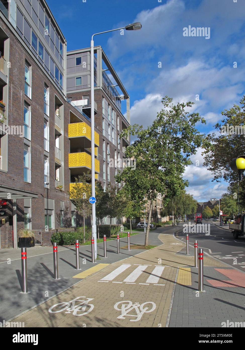 South Grove, Walthamstow, London E17. Newly redeveloped road with new