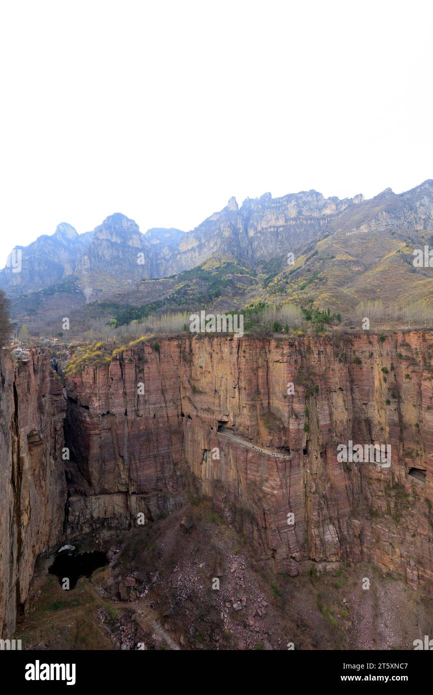 Red Rocks China GuoLiang Red Rock Canyon cliffs, China Stock Photo - Alamy