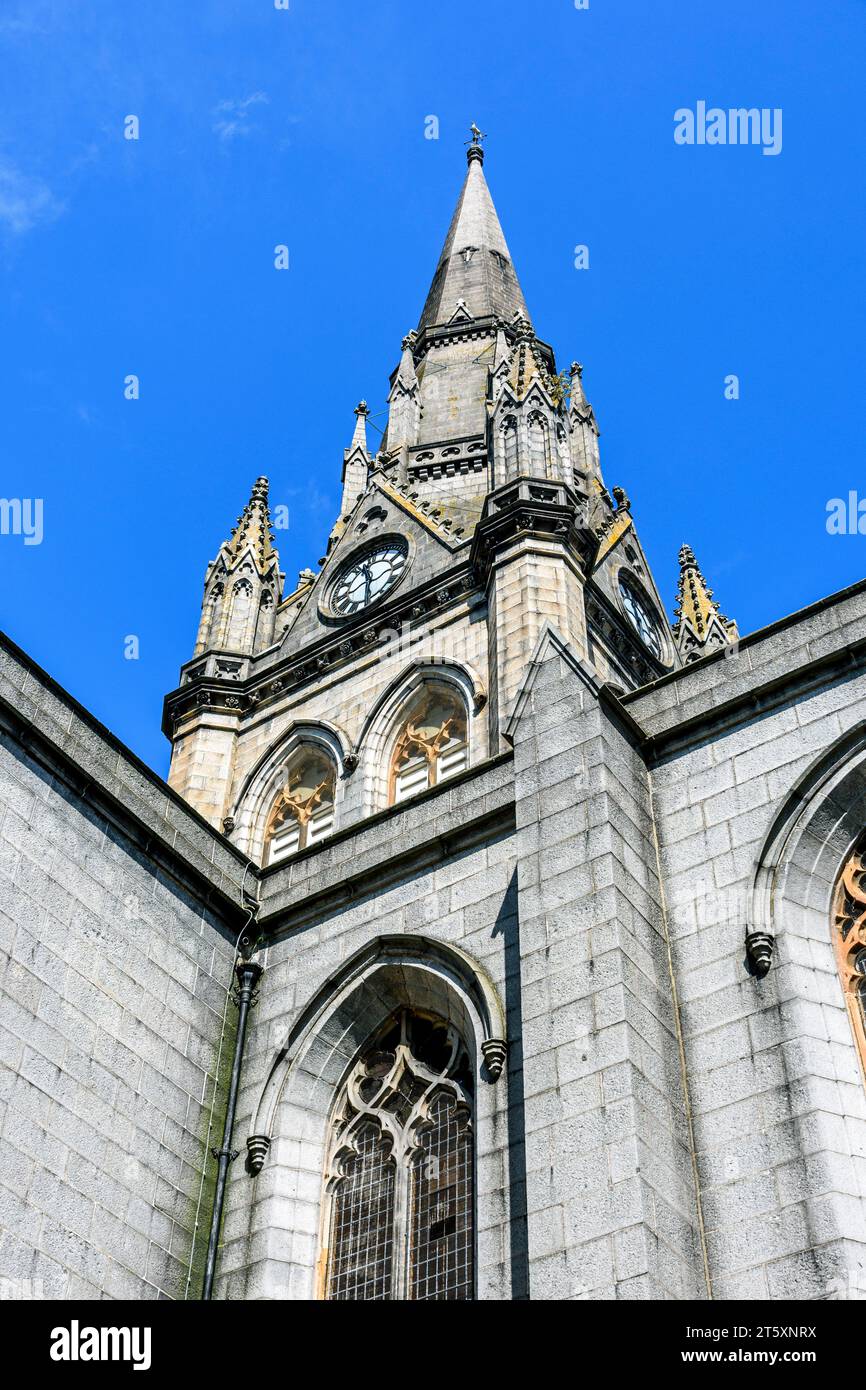 The tower of the Kirk of St Nicholas, (St Nicholas' Church), Back Wynd, Union Street, Aberdeen, Scotland, UK Stock Photo
