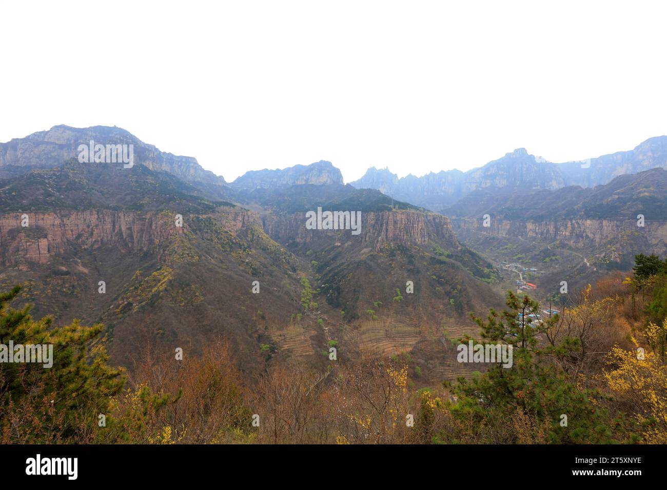 Wanxian mountains scenery, China Stock Photo