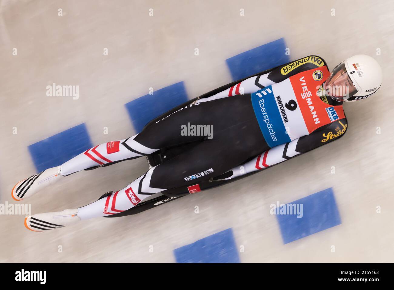 Egle, Madeleine AUT Aktion Viessmann Rodel Welt Cup in Winterberg, Deutschland am 26.11.2017 Stock Photo