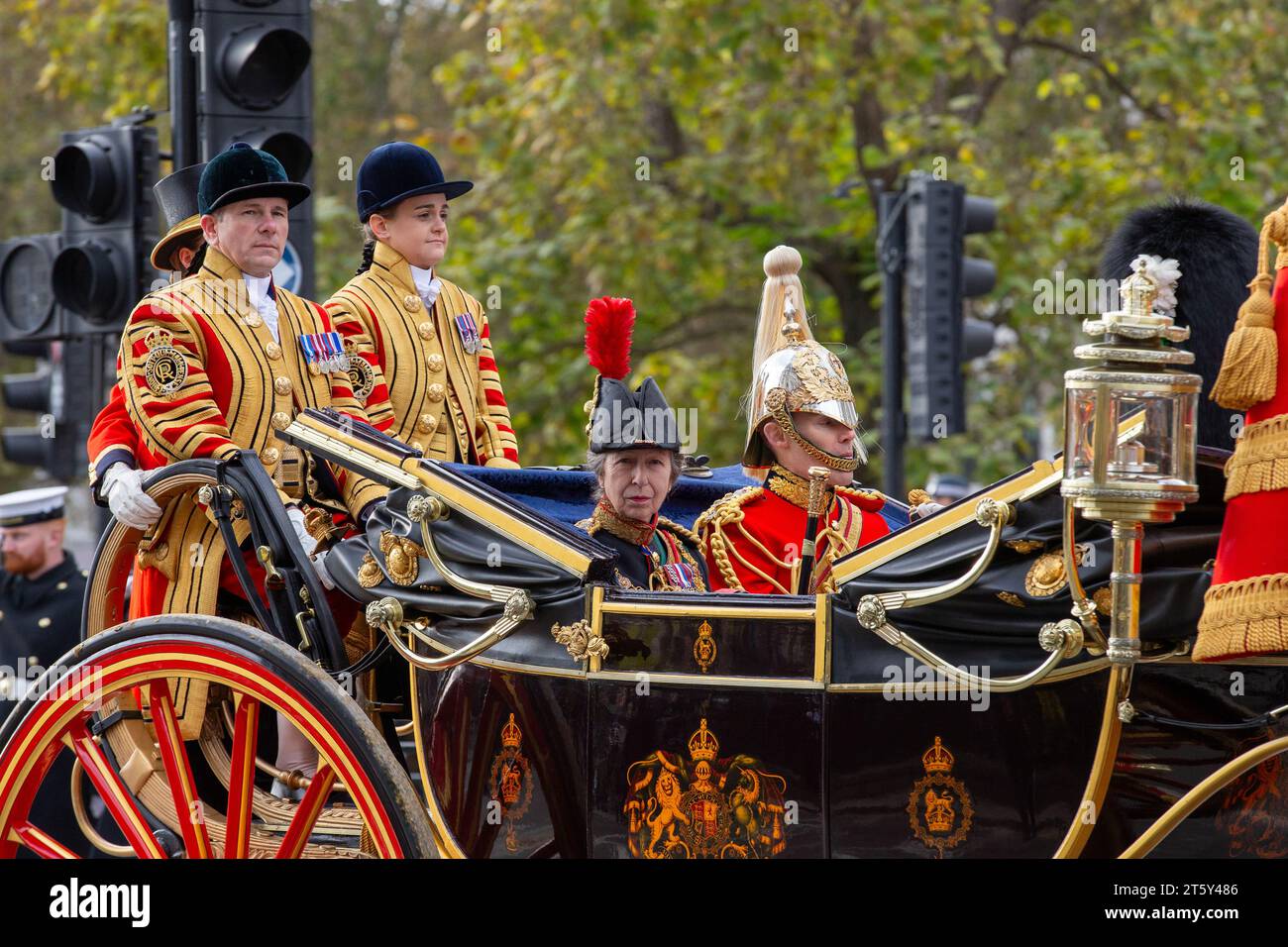 London, UK. 07th Nov, 2023. London, UK. 7th Nov, 2023. HRH Princess Anne The Princess Royal Palace of Westminster for the State opening of Parliament. It will be His Majesty King Charles III first King's Speech since becoming Monarch Credit: Richard Lincoln/Alamy Live News Credit: Richard Lincoln/Alamy Live News Stock Photo