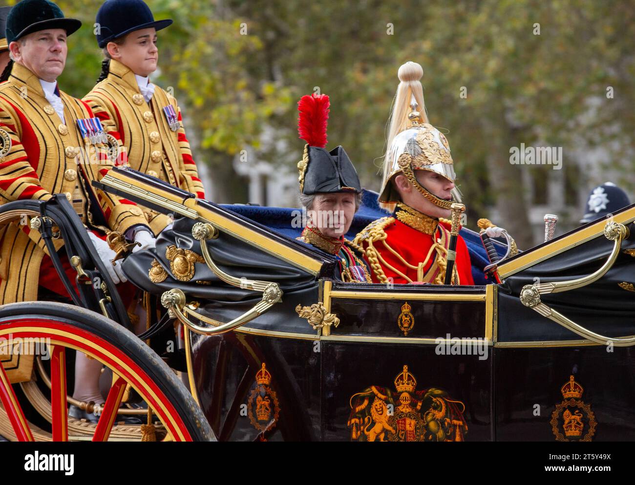 London, UK. 07th Nov, 2023. London, UK. 7th Nov, 2023. HRH Princess Anne The Princess Royal Palace of Westminster for the State opening of Parliament. It will be His Majesty King Charles III first King's Speech since becoming Monarch Credit: Richard Lincoln/Alamy Live News Credit: Richard Lincoln/Alamy Live News Stock Photo