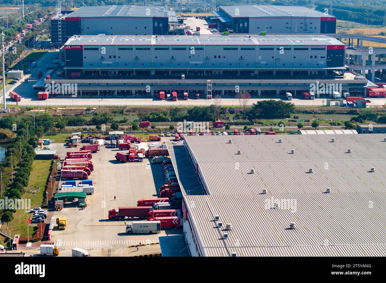 KUNSHAN CHINA NOVEMBER 7 2023 A Number Of Express Logistics kunshan-china-november-7-2023-a-number-of-express-logistics