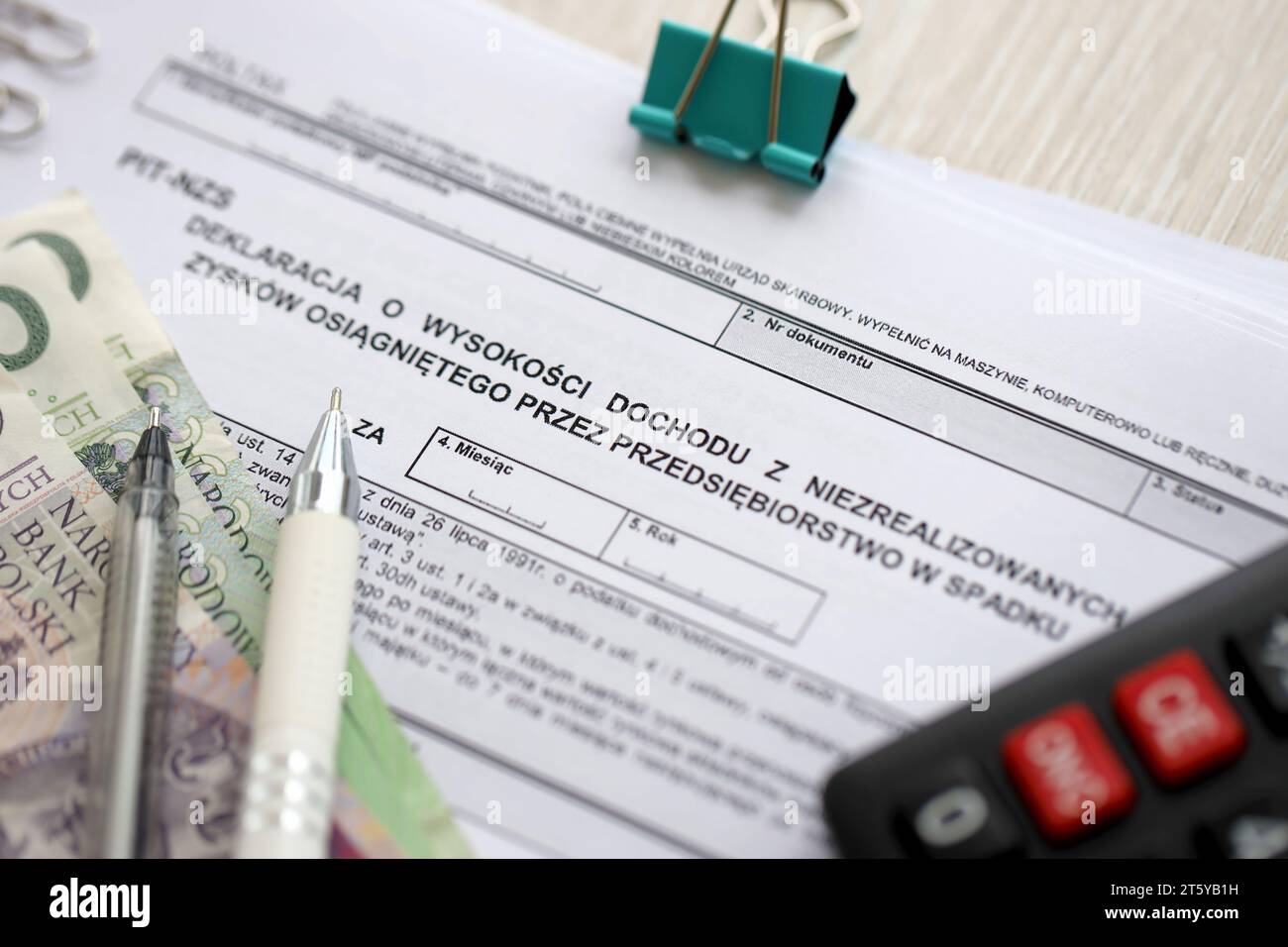 Declaration of income amount from unrealized profits obtained by ...
