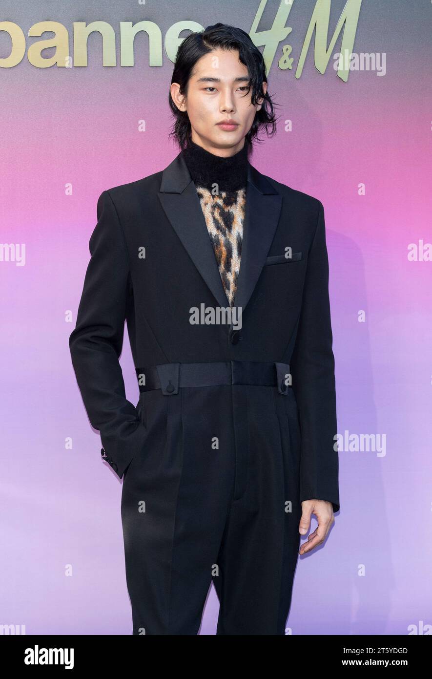 Seoul, South Korea. 7th Nov, 2023. South Korean model Park Tae-min, attends a photocall for the H&M x Rananne Collaboration Event in Seoul South Korea on November 7, 2023. (Photo by: Lee Young-ho/Sipa USA) Credit: Sipa USA/Alamy Live News Stock Photo