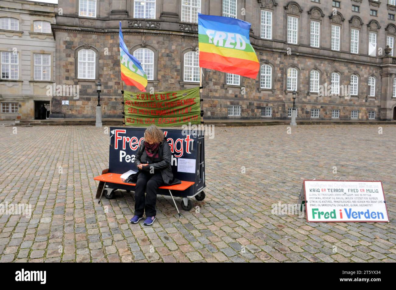 Copenhagen, Denmark /07 November 2023/.Danish retired senior citizen