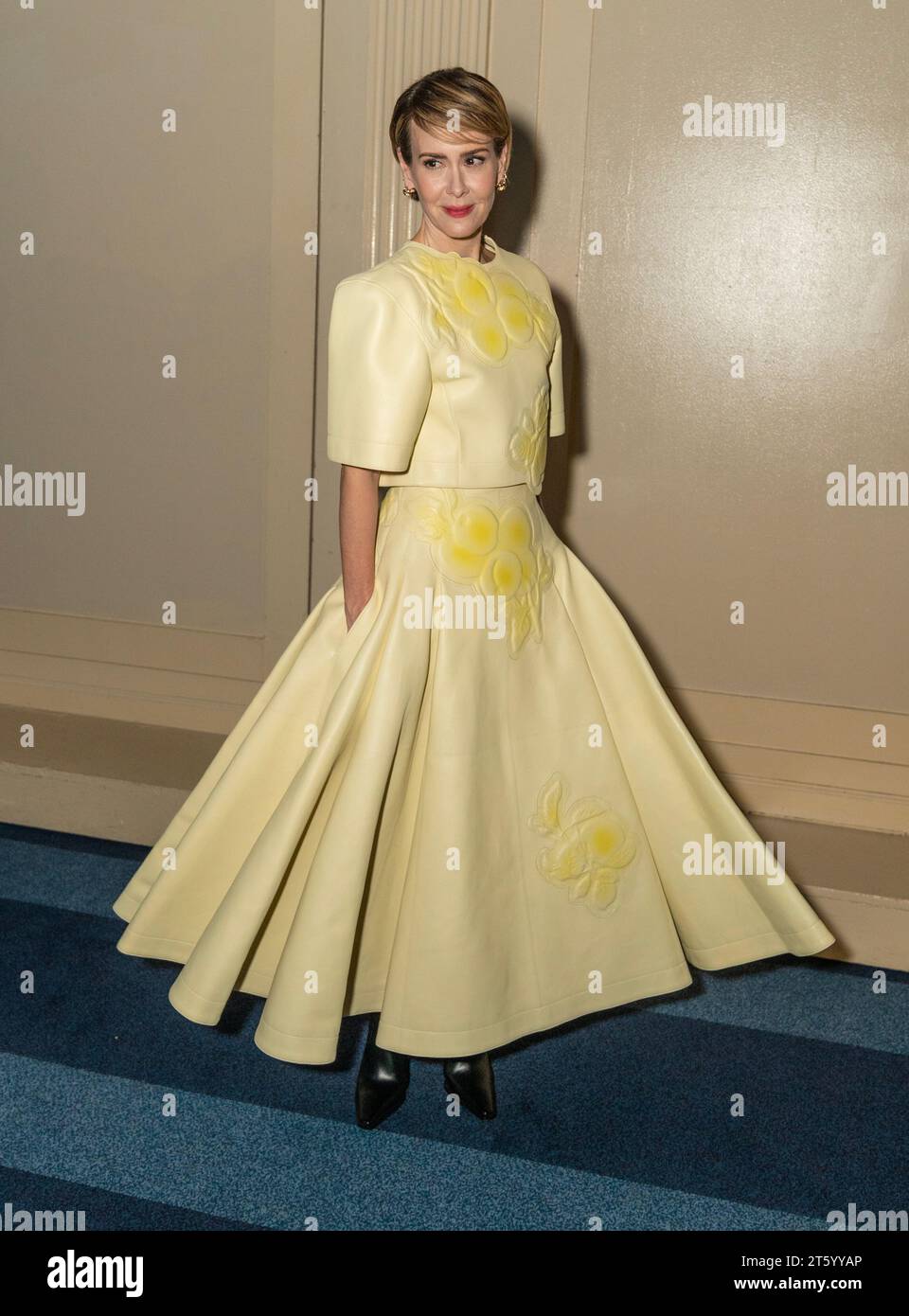 Sarah Paulson wearing dress by Bottega Veneta attends Second Stage Theater  Fall Gala Honoring Sarah Paulson at Cipriani Wall Street on November 6,  2023 Stock Photo - Alamy