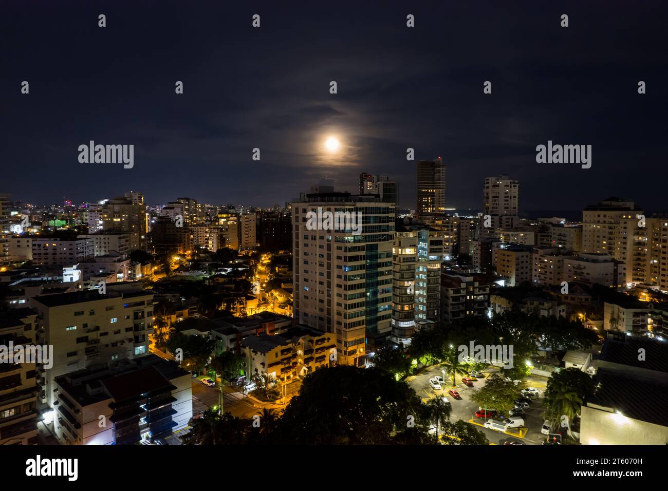 Aerial view Santo Domingo, Capital Of Dominican Republic, its beautiful ...