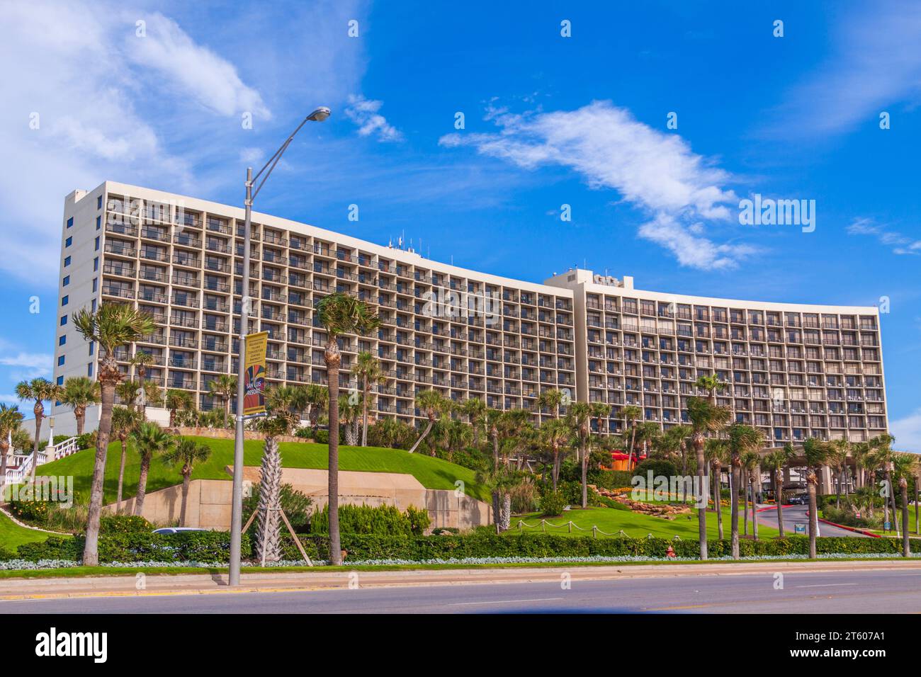 Seawall Drive in Galveston Texas on Galveston Island Stock Photo Alamy