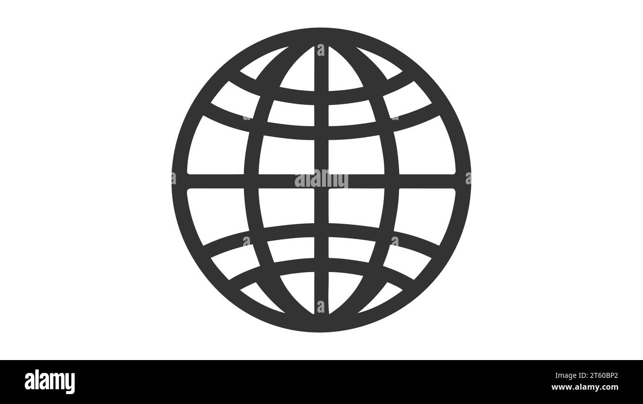 Go to web, internet, globe, earth symbol icon vector illustration on white background. Stock Vector