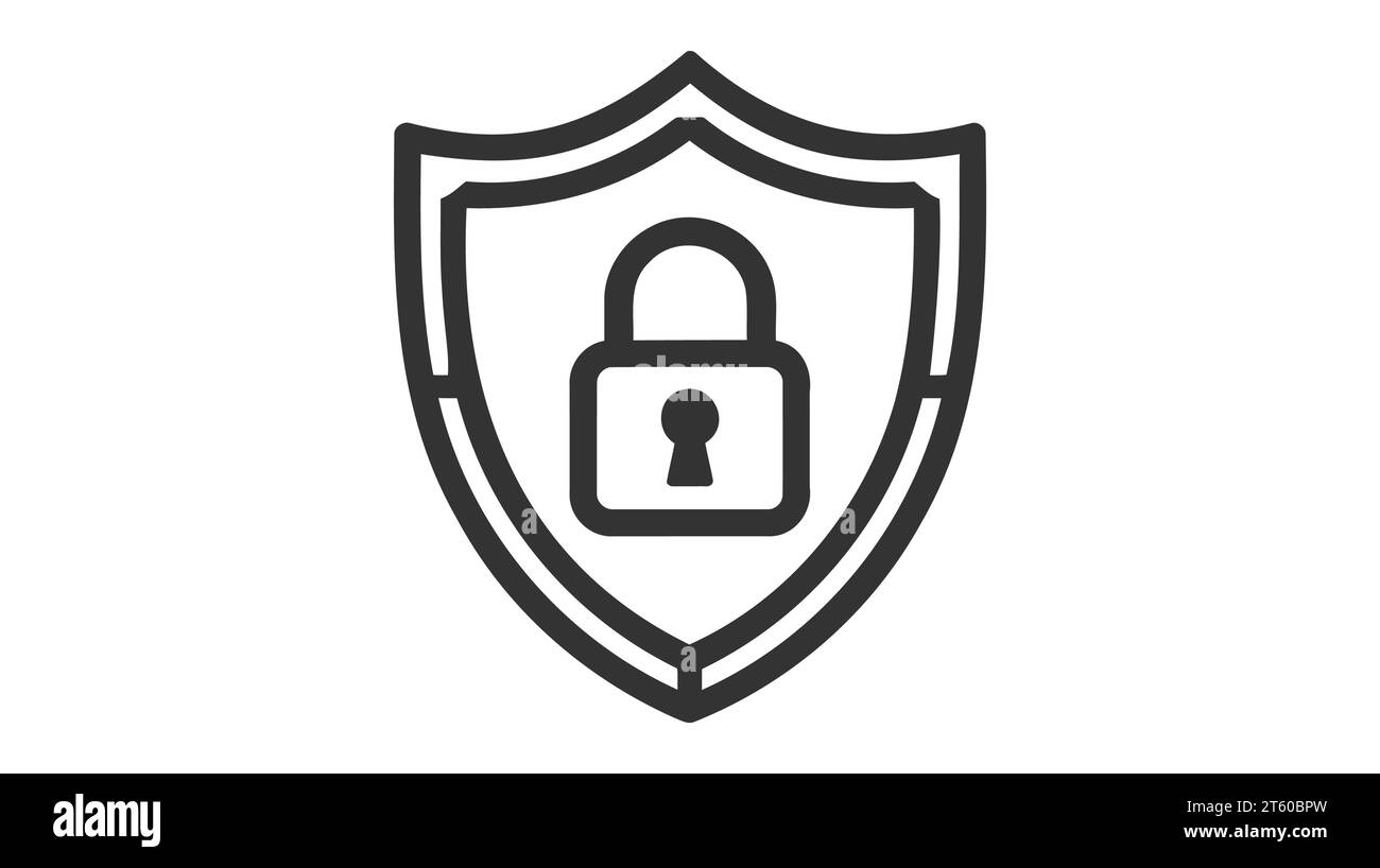 Protection icon vector. Padlock icon on white background Stock Vector ...