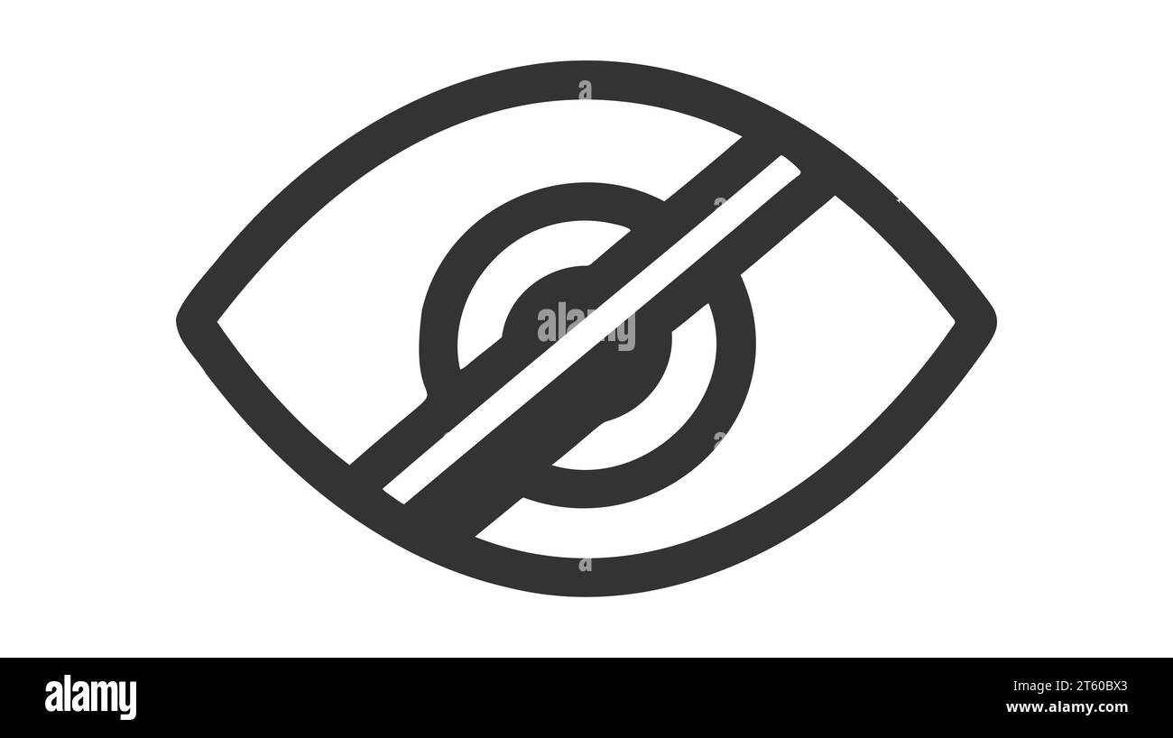 Show password icon, eye symbol. Vector vision hide from watch icon ...