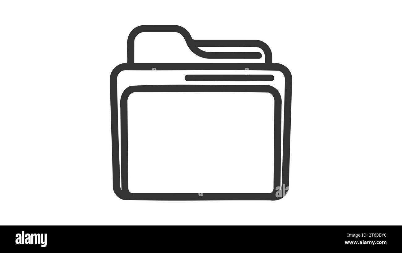 Folder icon vector design element on white background Stock Vector ...