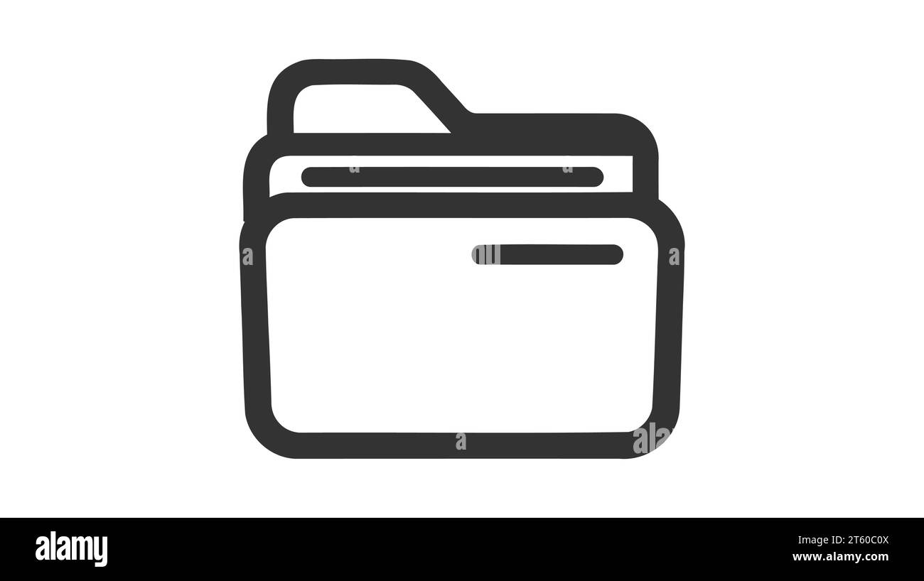 Folder icon vector design element on white background Stock Vector ...