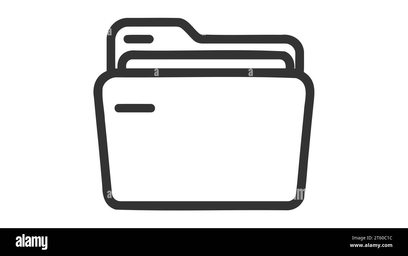 Folder icon vector design element on white background Stock Vector ...