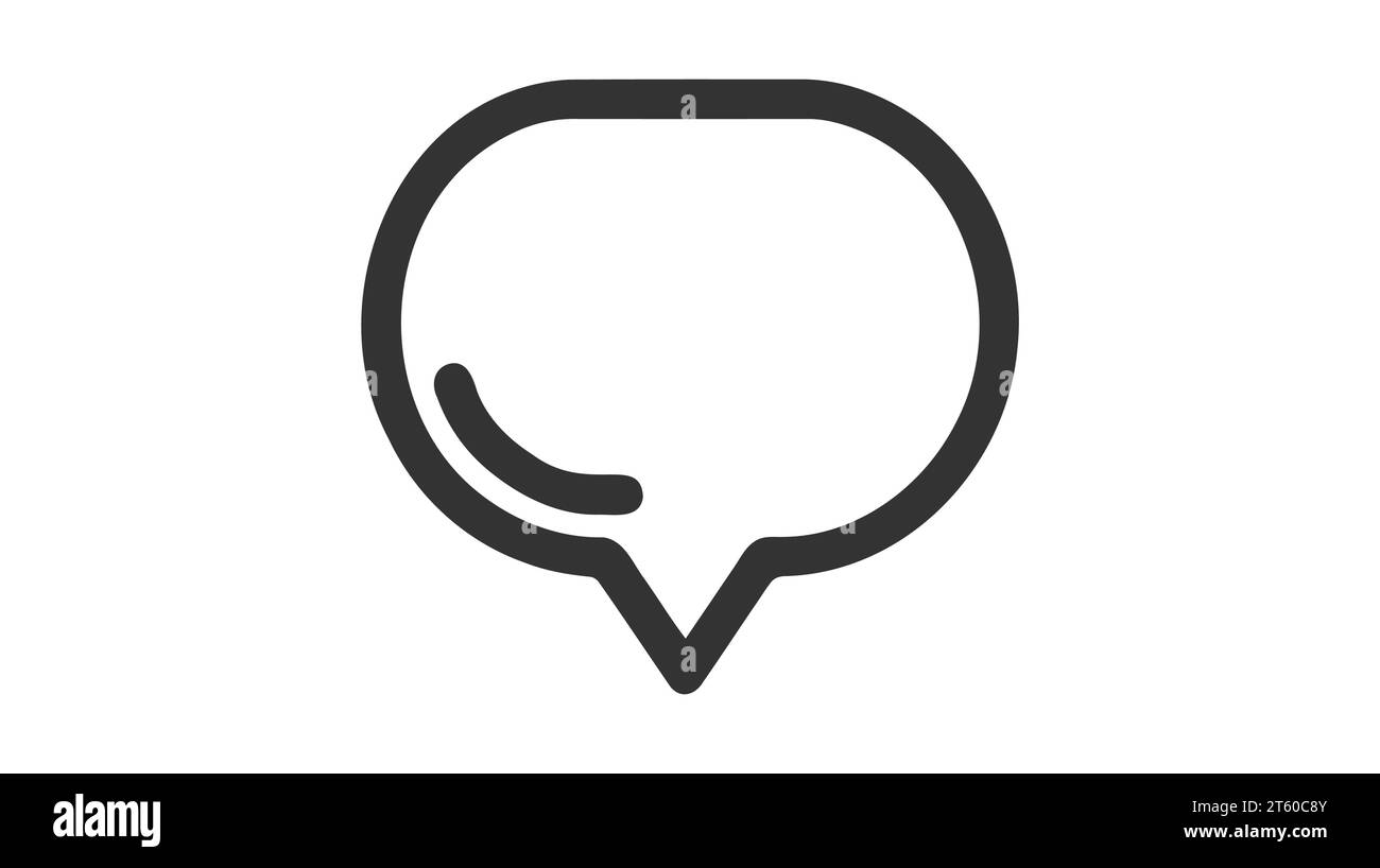 Talk bubble speech icon. Blank empty bubbles vector design elements ...