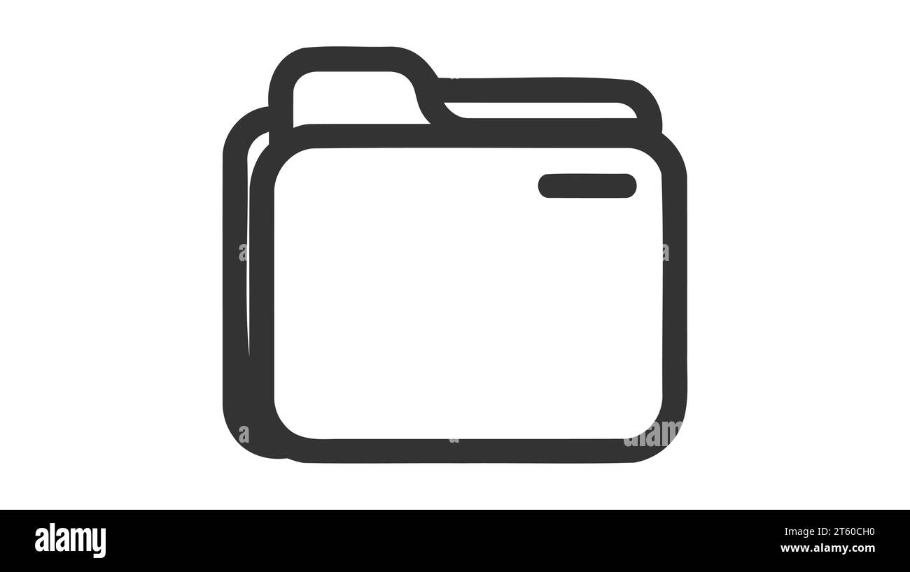 Folder icon vector design element on white background Stock Vector ...