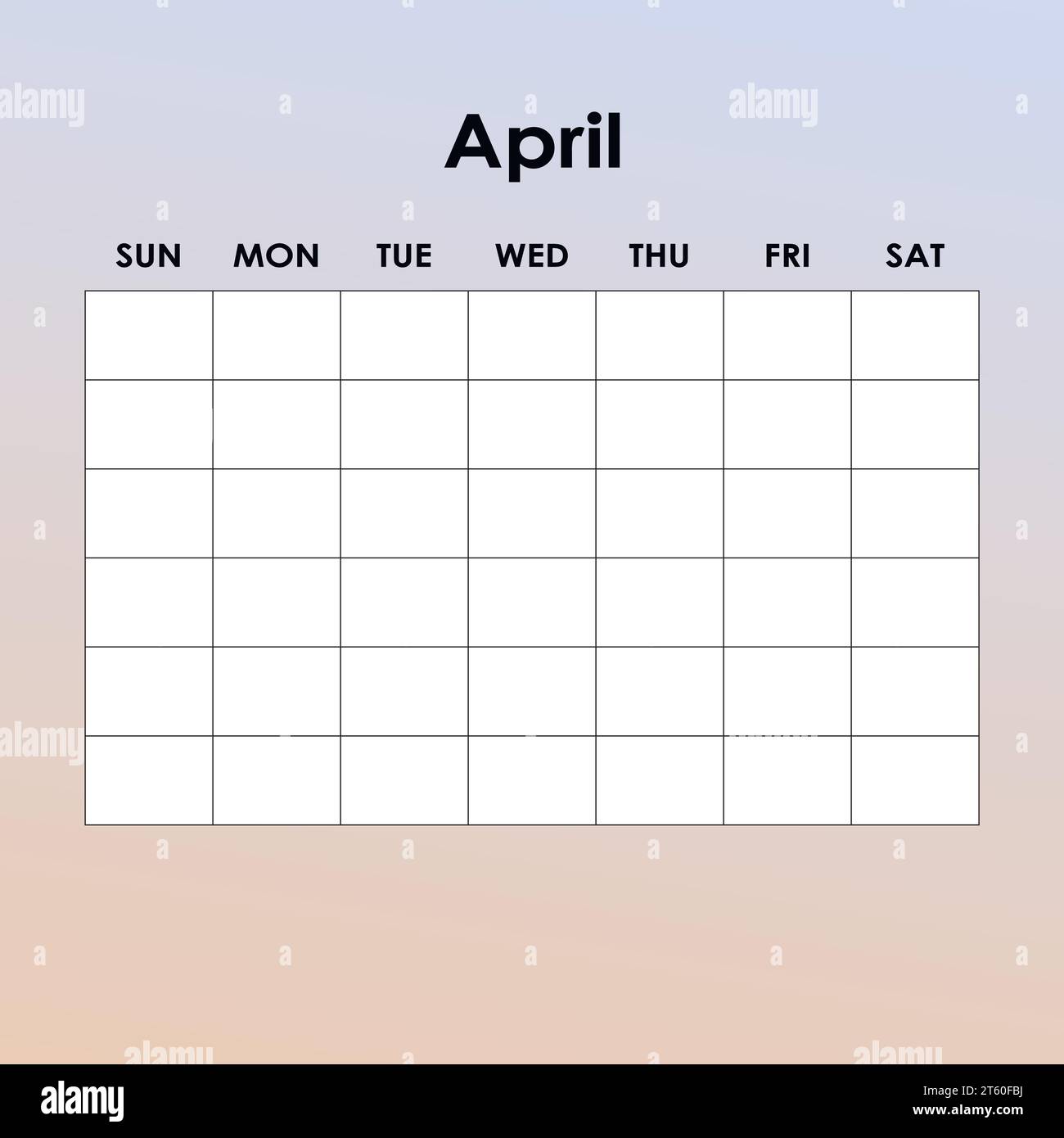 April. Calendar planner. Corporate week. Template layout, 12 months ...
