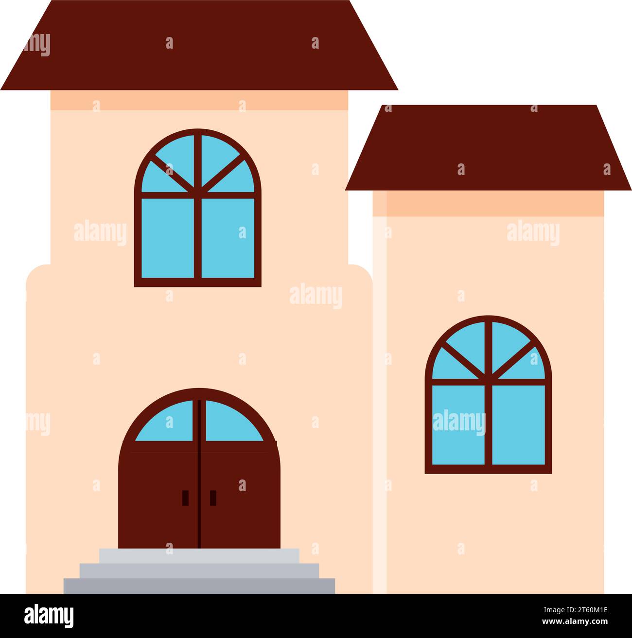 Isolated colored house building icon Vector Stock Vector Image & Art ...
