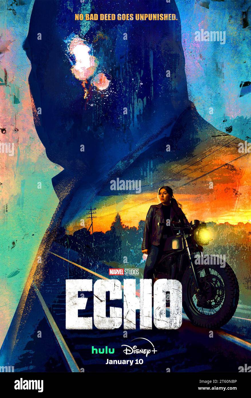 Echo tv series poster  Alaqua Cox Stock Photo