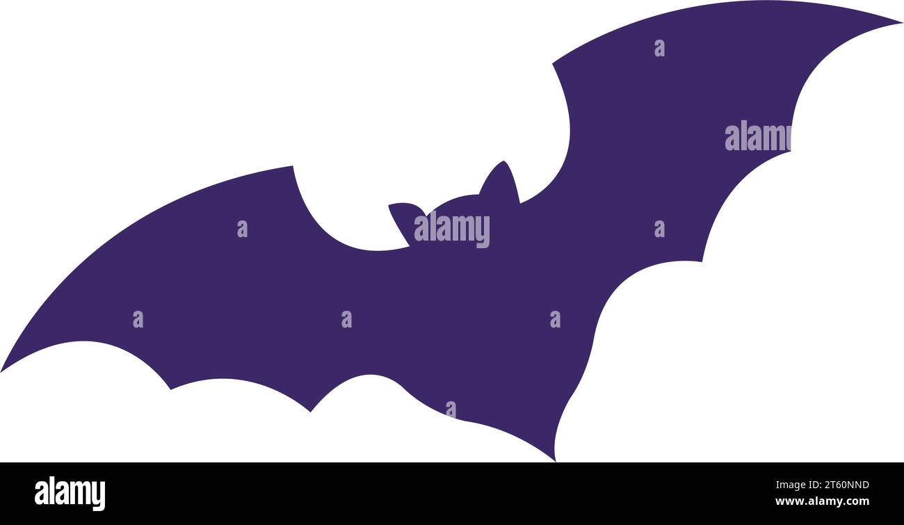 Isolated silhouette of a bat Vector Stock Vector Image & Art - Alamy