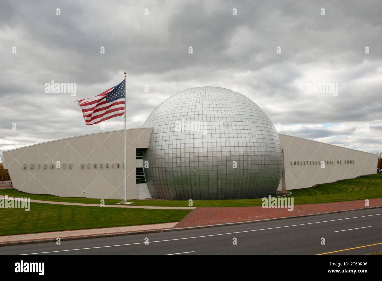 Naismith Memorial Basketball Hall of Fame, Springfield, Massachusetts. Architects: Gwathmey Siegel & Associates. Stock Photo