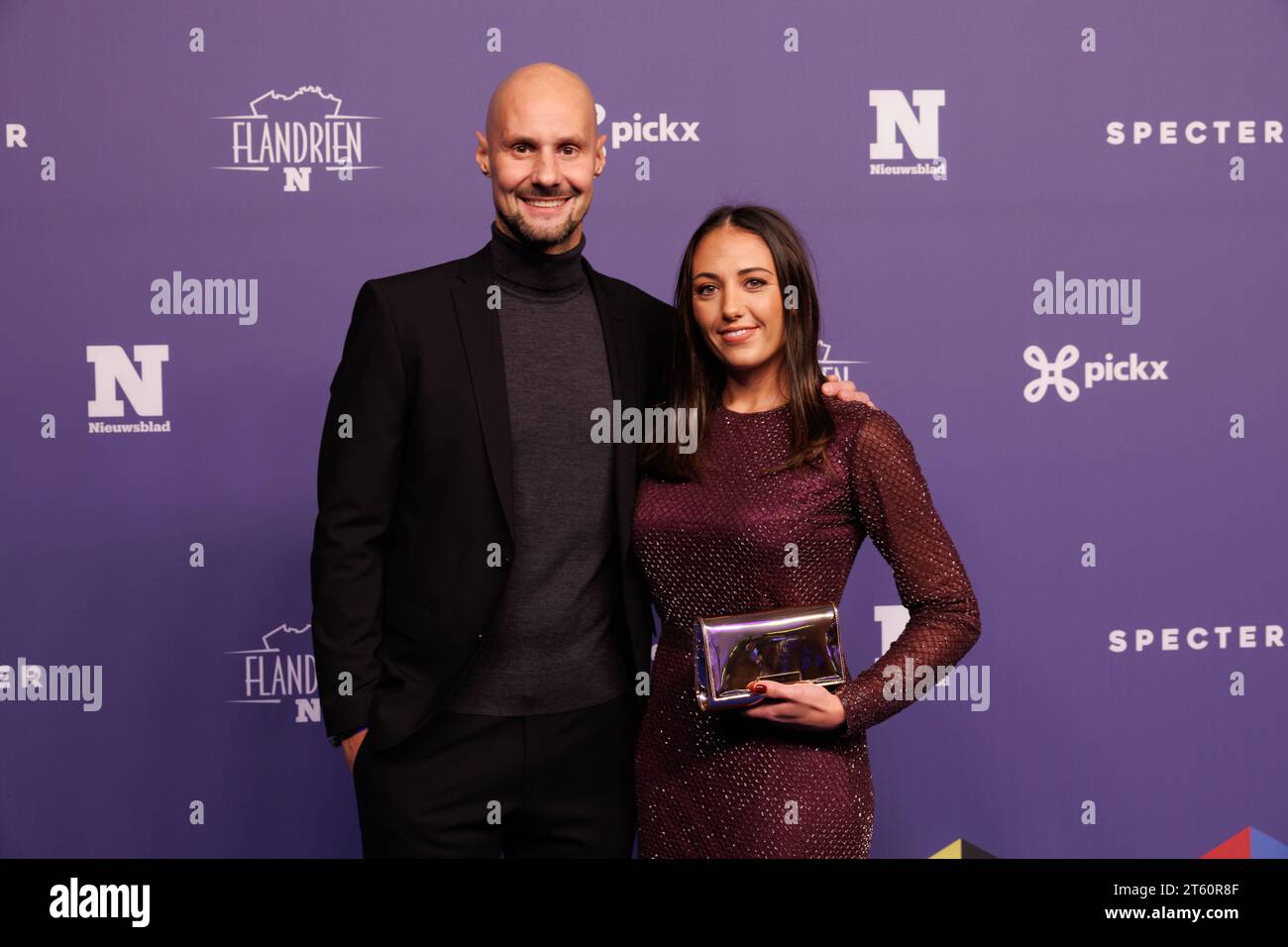 Oostende, Belgium. 07th Nov, 2023. Former Belgian cyclist Tom Boonen pictured at the blue carpet of the 'Flandrien' award ceremony for the best Belgian cyclist of the 2023 cycling season, organized by newspaper 'Het Nieuwsblad', in Oostende, on Tuesday 07 November 2023. BELGA PHOTO KURT DESPLENTER Credit: Belga News Agency/Alamy Live News Stock Photo