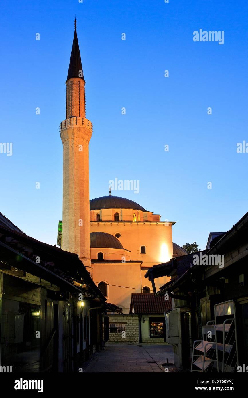 The Gazi Husrev beg Mosque 1531 At Dawn In Sarajevo Bosnia And 