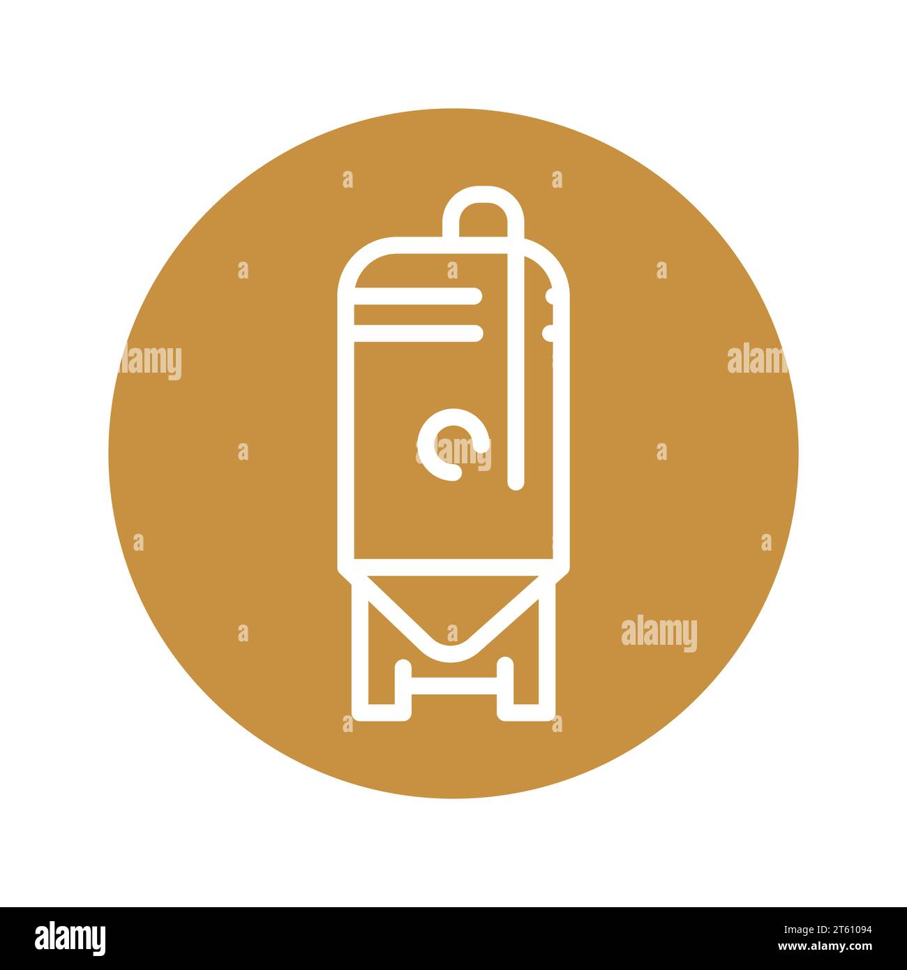 Brewing process black line icon. Pictogram for web page, mobile app ...