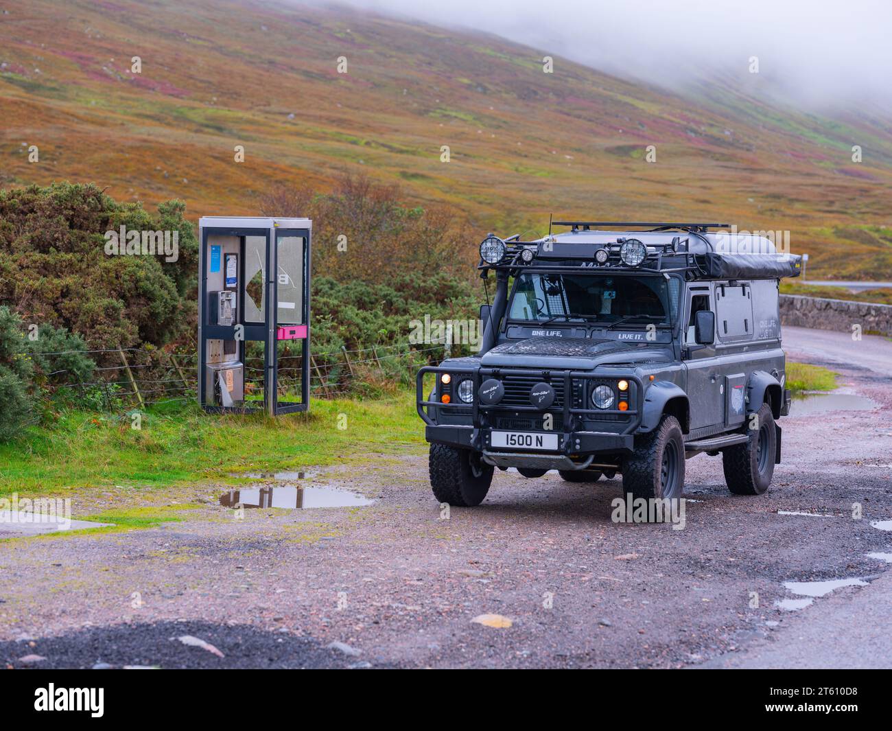 Land Rover 100 Perentie Camper Van Conversion in the Scottish highlands ...