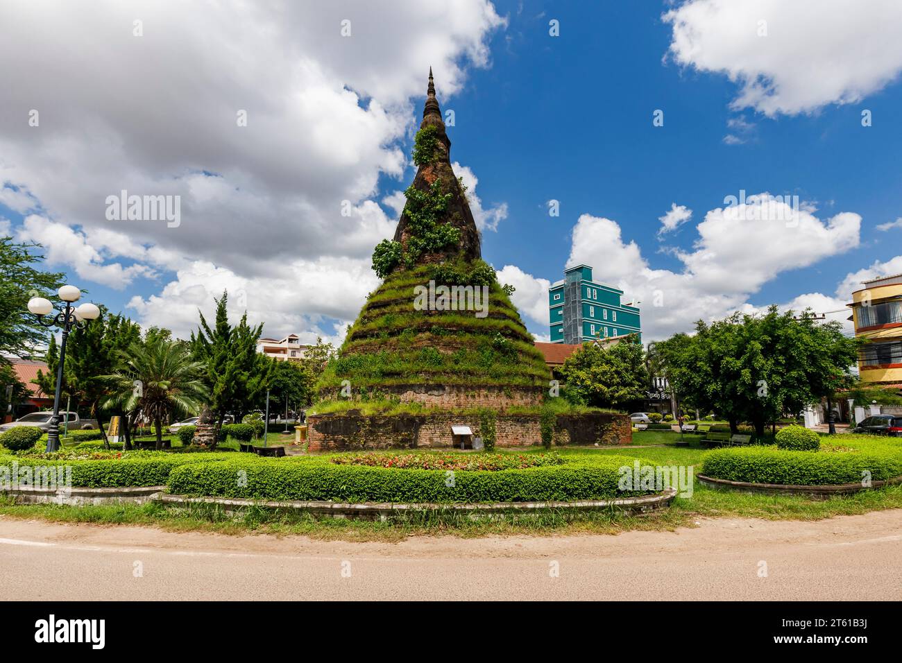 That Dam Stupa, city center, Vientiane, Laos, Southeast Asia, Asia Stock Photo