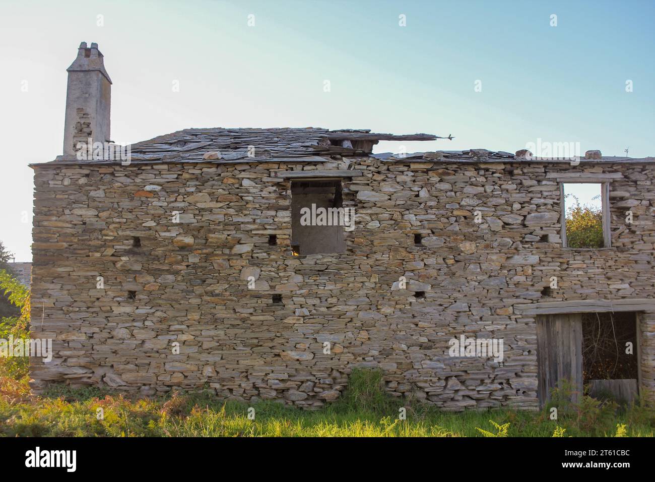 old, stone house in the countryside in Spain Stock Photo