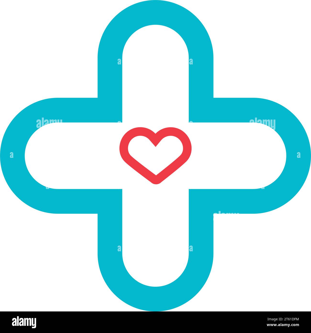 Heart cross vector icon hi-res stock photography and images - Alamy