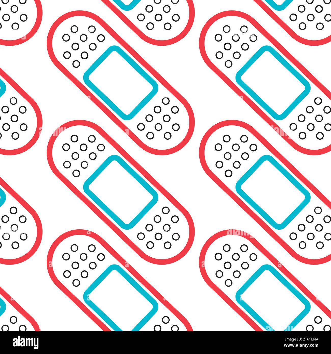 First aid bandages icon Pattern background Vector Stock Vector Image ...