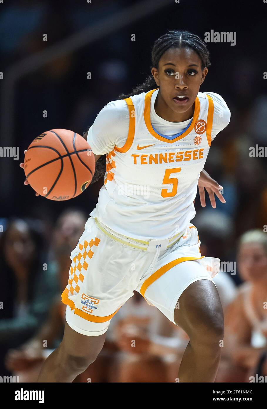KNOXVILLE, TN - NOVEMBER 07: Tennessee Lady Vols guard Kaiya Wynn (5 ...
