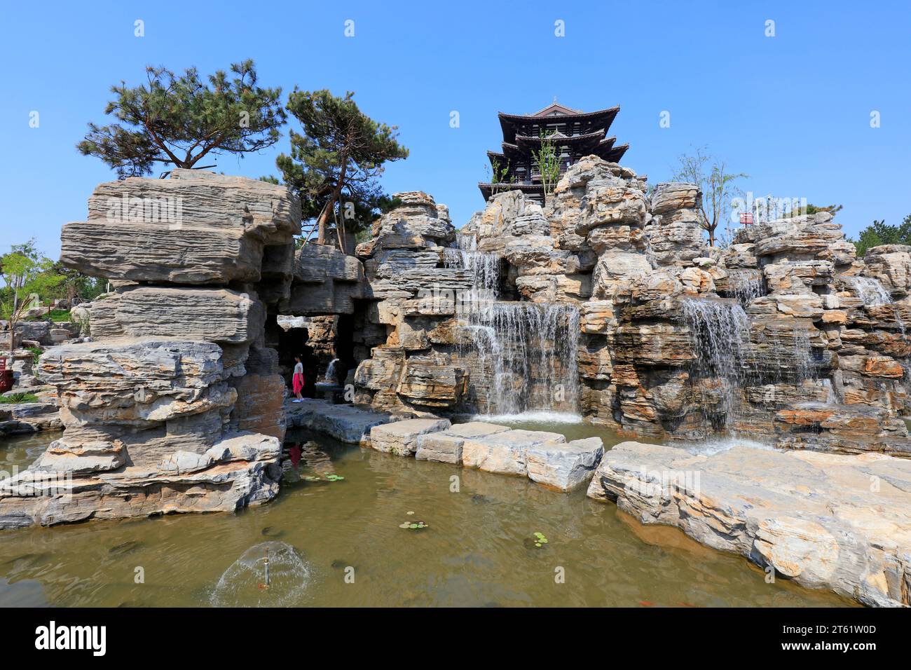 Chinese Setting Traditional Chinese architectural scenery Stock Photo - Alamy