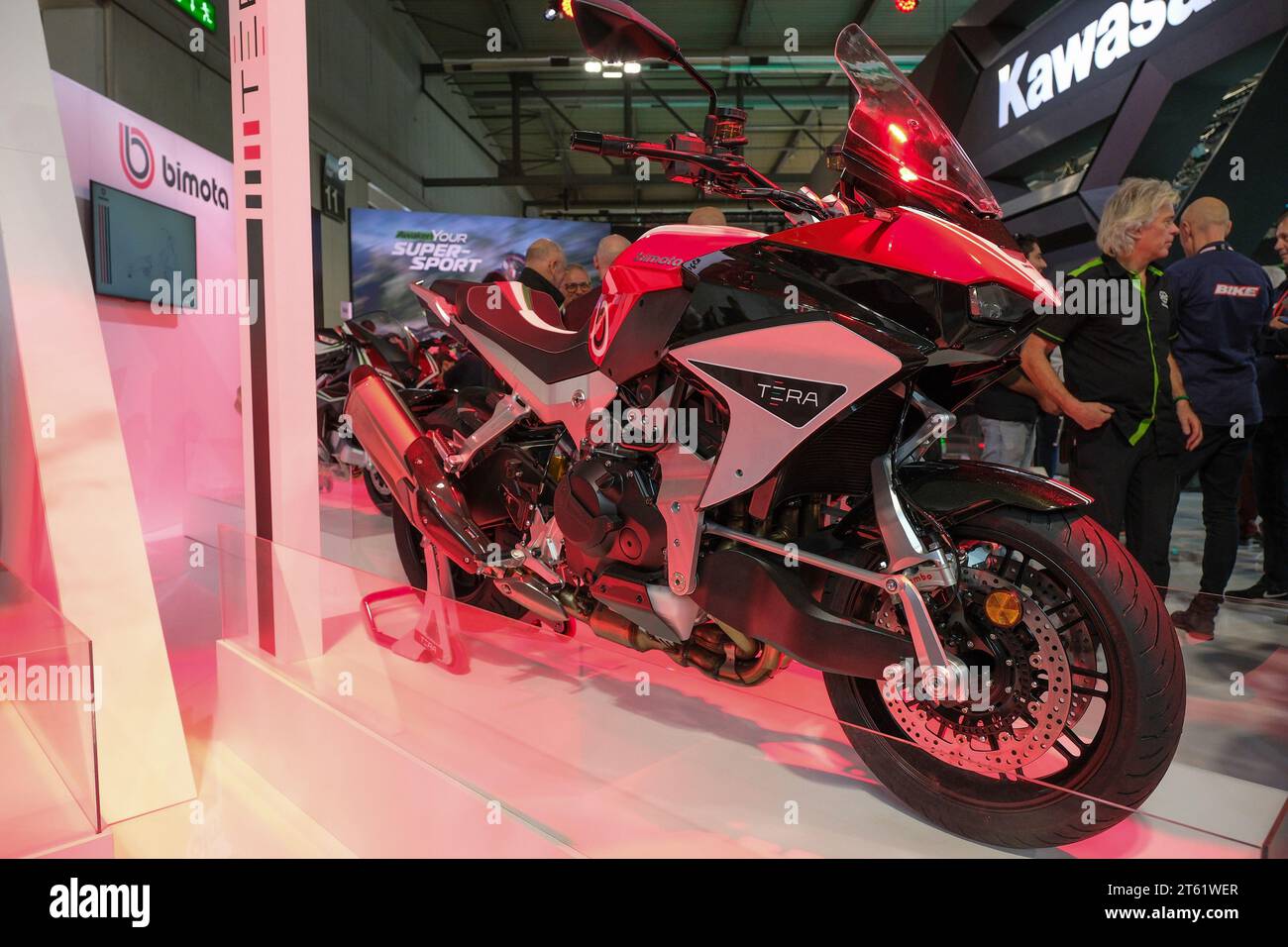 Milan, Italy. 07th Nov, 2023. Biota Tera motorbike exposed at 80th