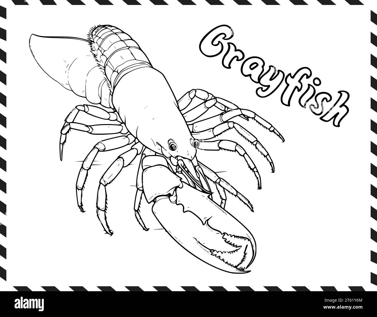 Crayfish In Sea Coloring Pages Drawing For Kids Stock Vector Image crayfish-in-sea-coloring-pages-drawing-for-kids-stock-vector-image