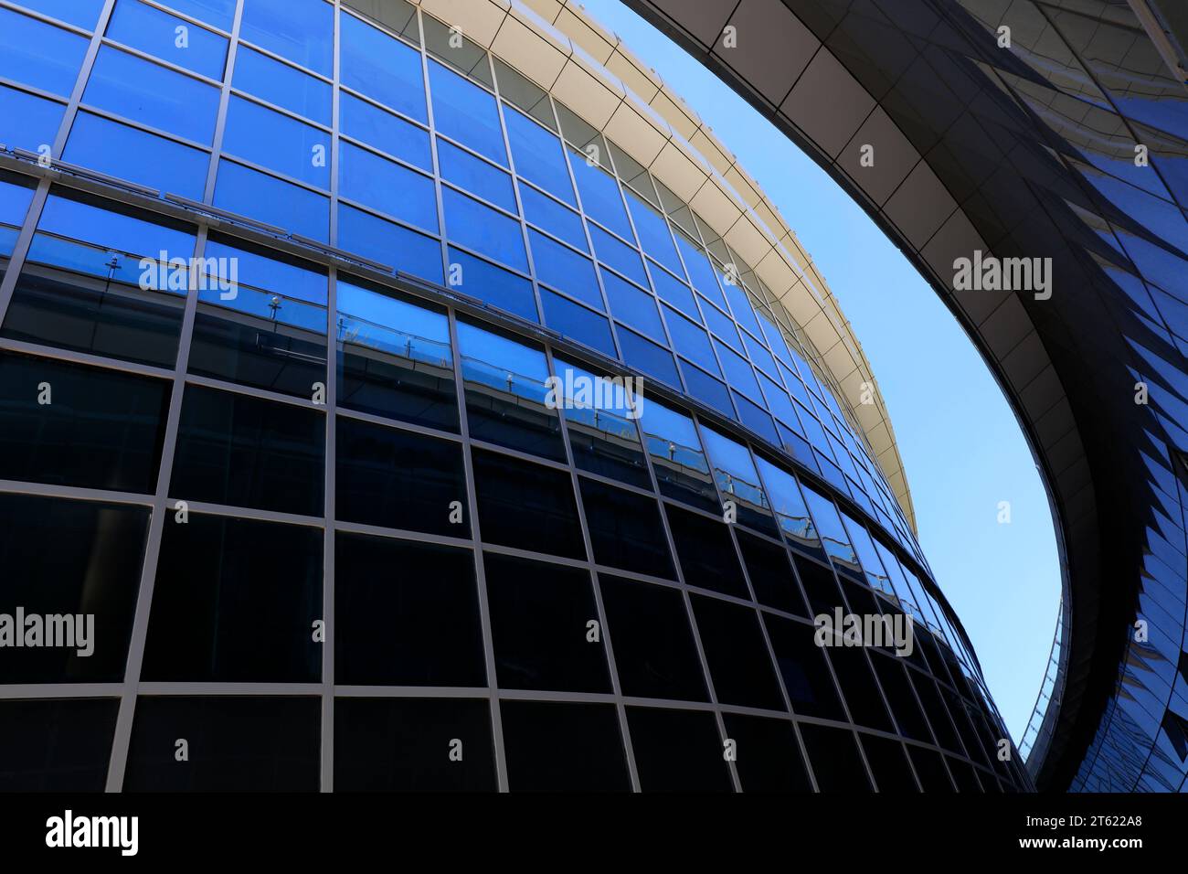 glass curtain wall construction Stock Photo Alamy