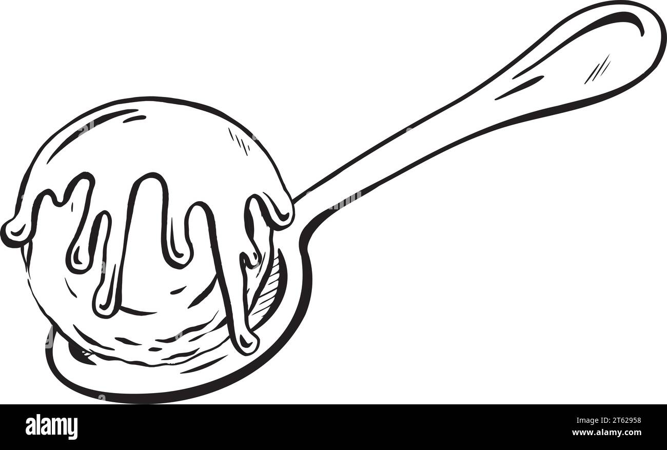 Vector illustration a scoop of delectable ice cream in a dessert spoon