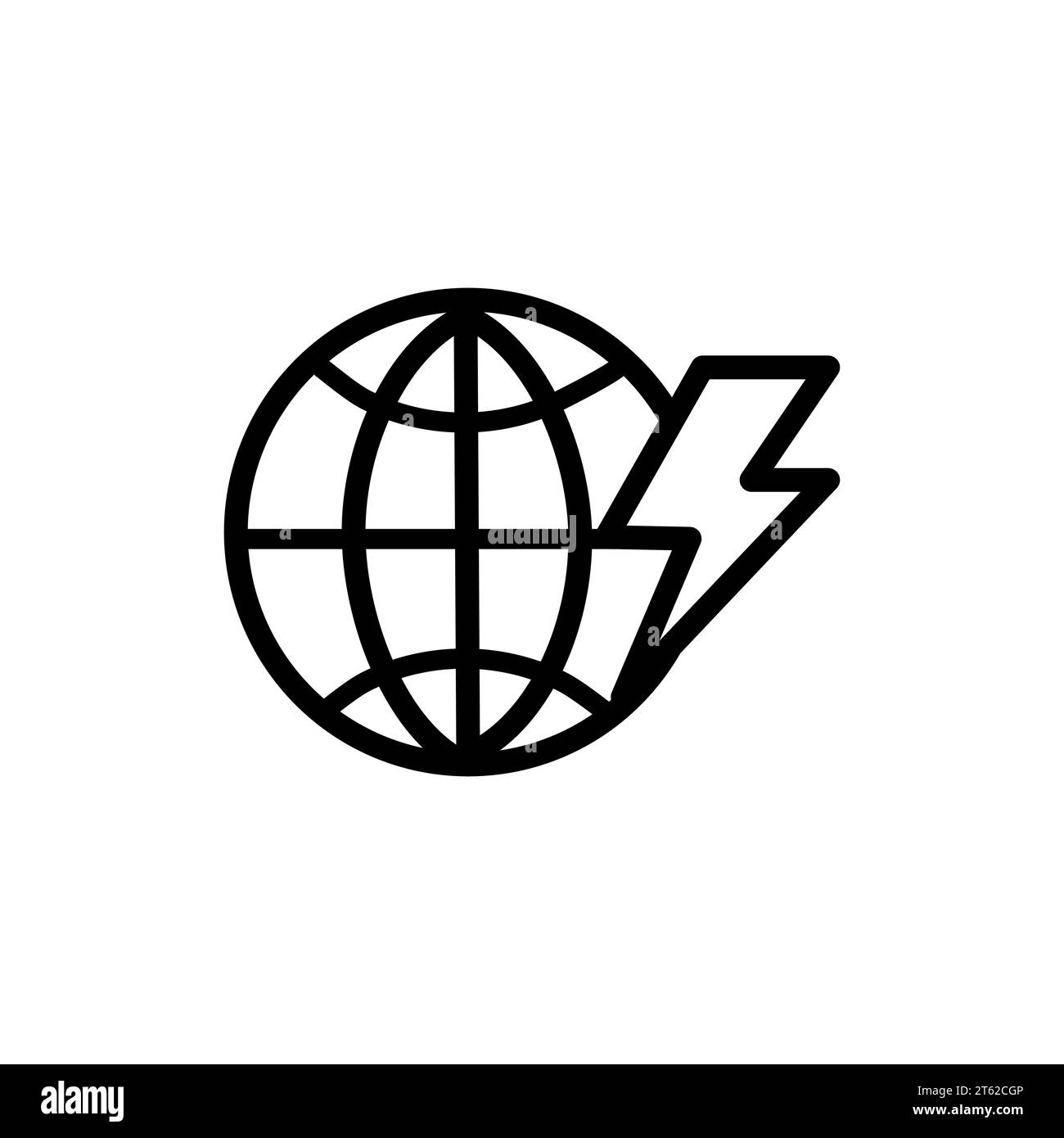 Global energy crisis, low electricity, low energy cost simple vector icon illustration Stock Vector